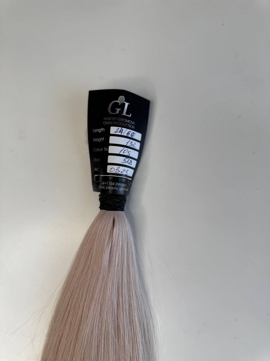 Blonde hair | Length 24 inch | 60 cm  | 132 gram