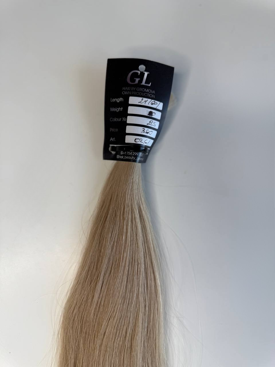 Blonde hair | Length 24 inch | 60 cm  | 90 gram