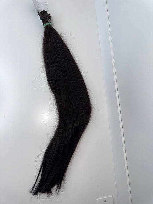 Dark brown hair | Length 30 inch | 75 cm  | 185 gram