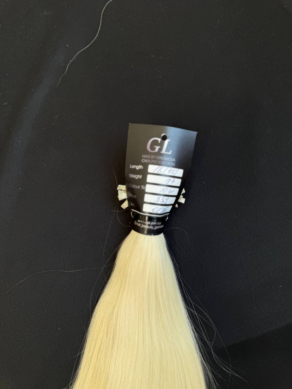 Blonde hair | Length 18 inch | 45 cm  | 97 gram