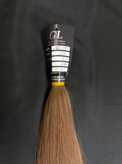 Light brown hair | Length 20 inch | 50 cm  | 120 gram