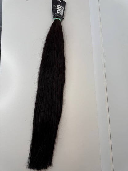 Dark brown hair | Length 24 inch | 60 cm  | 193 gram