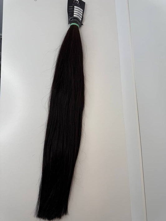 Dark brown hair | Length 24 inch | 60 cm  | 193 gram