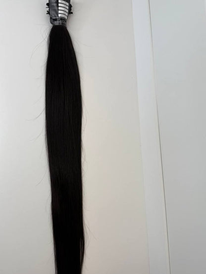 Dark brown hair | Length 30 inch | 75 cm  | 150 gram
