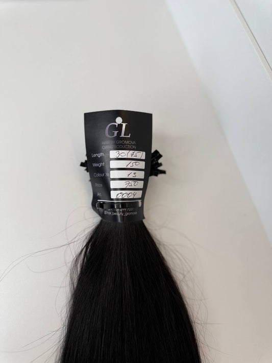 Dark brown hair | Length 30 inch | 75 cm  | 150 gram