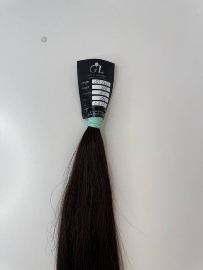 Dark brown hair | Length 26 inch | 65 cm  | 116 gram