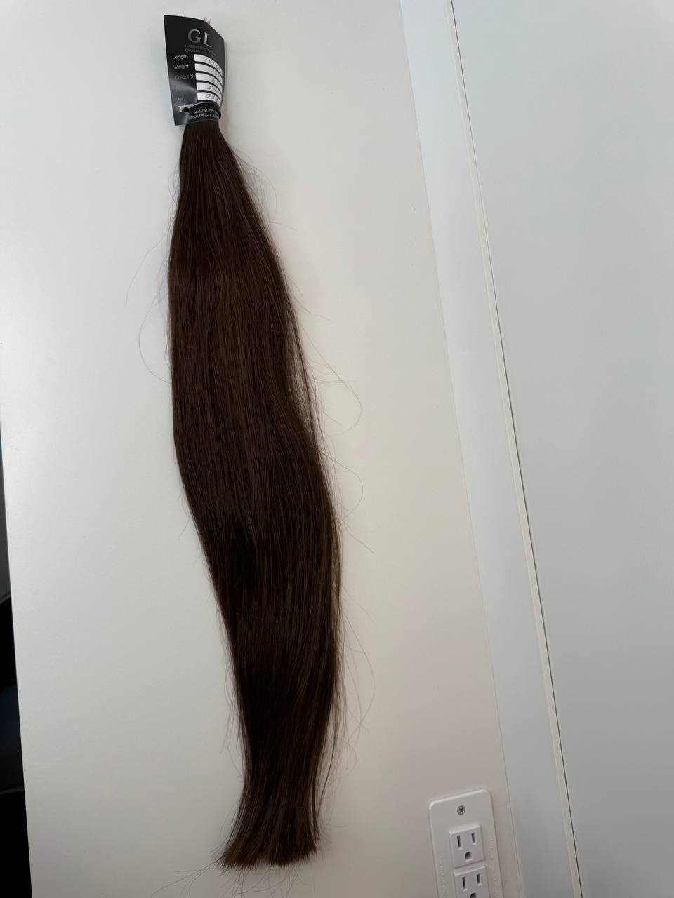 Dark brown hair | Length 26 inch | 65 cm  | 134 gram