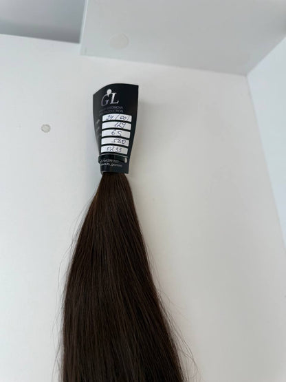 dark brown hair | Length 24 inch | 60 cm  | 129 gram