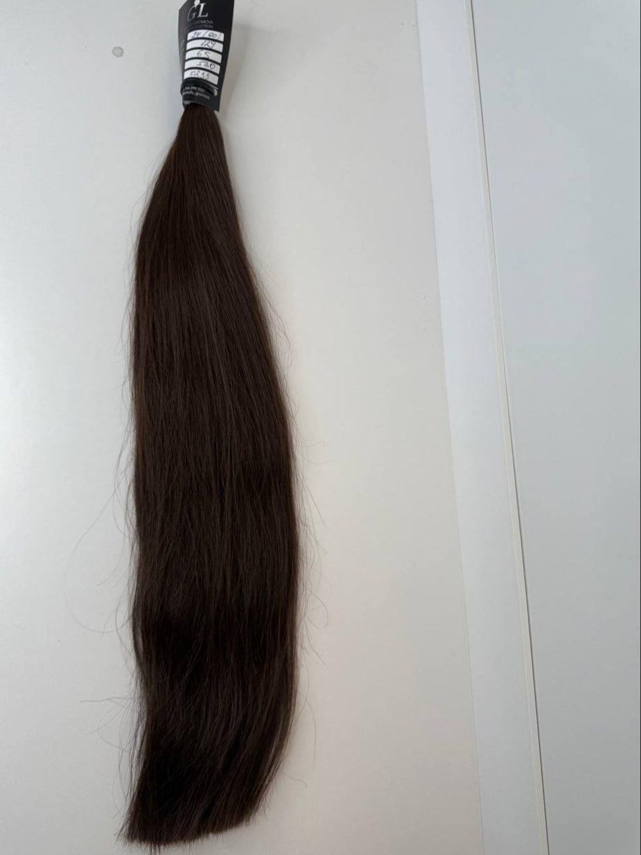 dark brown hair | Length 24 inch | 60 cm  | 129 gram