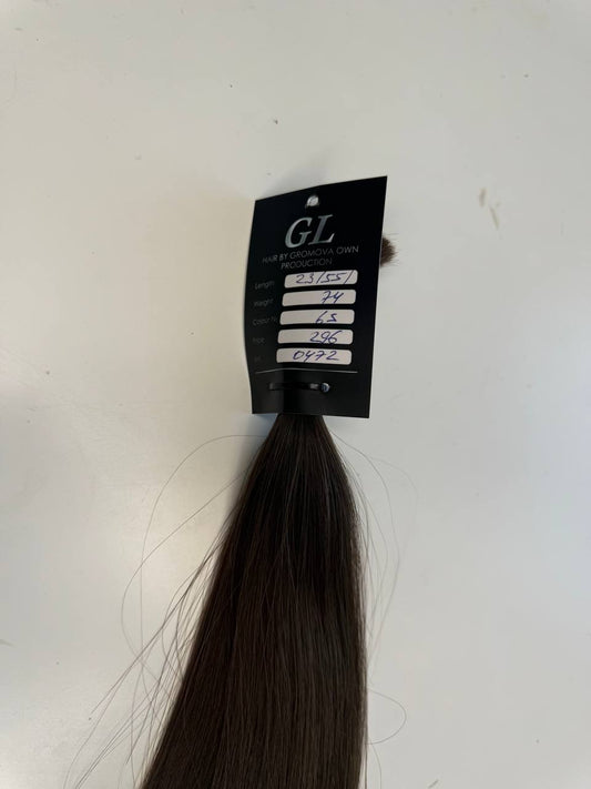 brown hair | Length 22 inch | 55 cm  | 74 gram