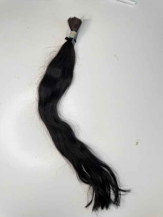 Dark brown hair | Length 24 inch | 60 cm  | 92 gram
